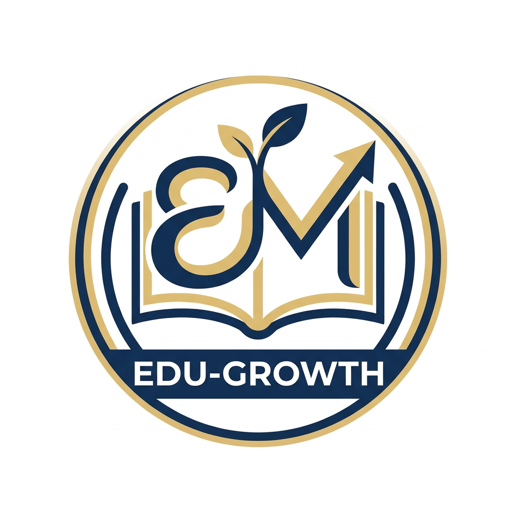 AI Design for A sophisticated and modern minimalist logo for a personal brand focused on education, motivation, and digital growth. The design features a stylized, elegant monogram or abstract symbol representing growth and knowledge, rendered in a refined color palette of deep navy, soft gold, and clean white. The composition is balanced and professional, suitable for a high-end social media profile picture, with clean lines, vector-style clarity, and a premium aesthetic. I WANT LIKE A CARTOON