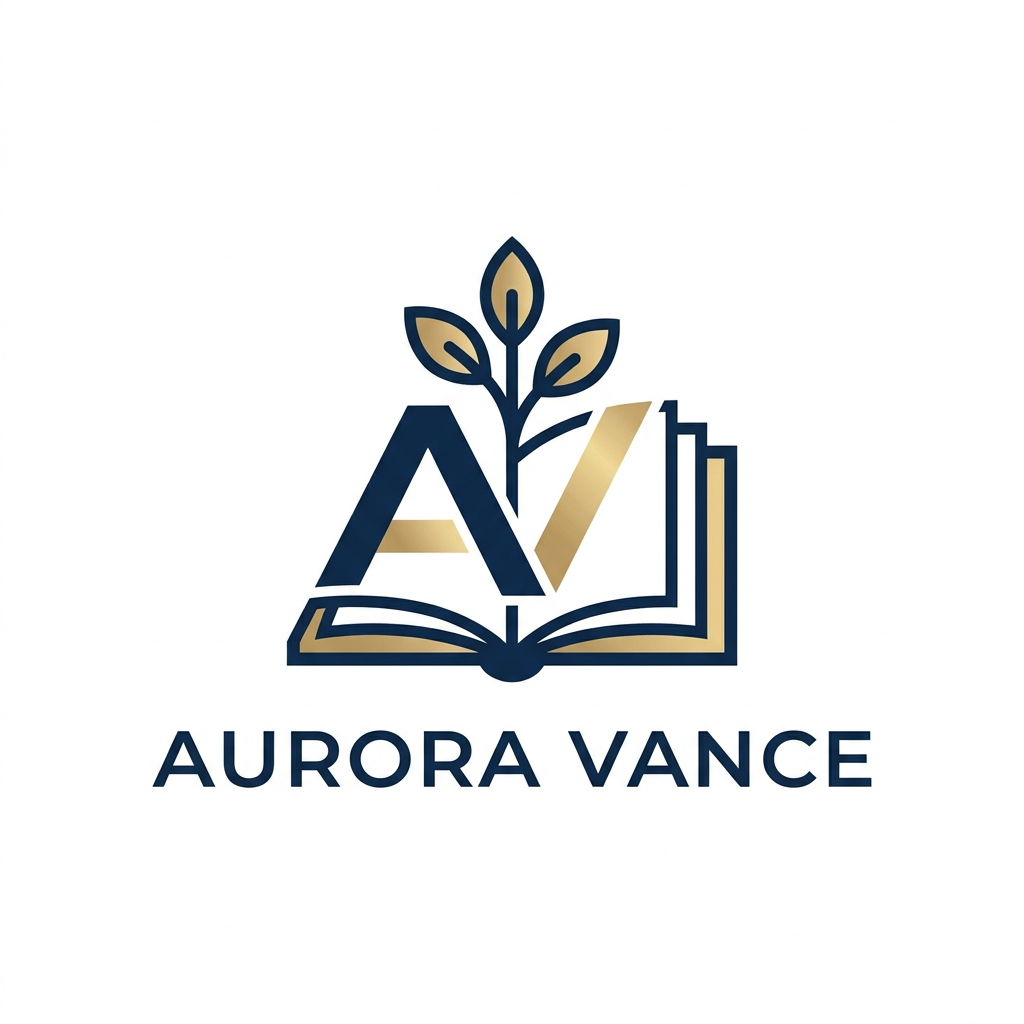 AI Design for A sophisticated and modern minimalist logo for a personal brand focused on education, motivation, and digital growth. The design features a stylized, elegant monogram or abstract symbol representing growth and knowledge, rendered in a refined color palette of deep navy, soft gold, and clean white. The composition is balanced and professional, suitable for a high-end social media profile picture, with clean lines, vector-style clarity, and a premium aesthetic.