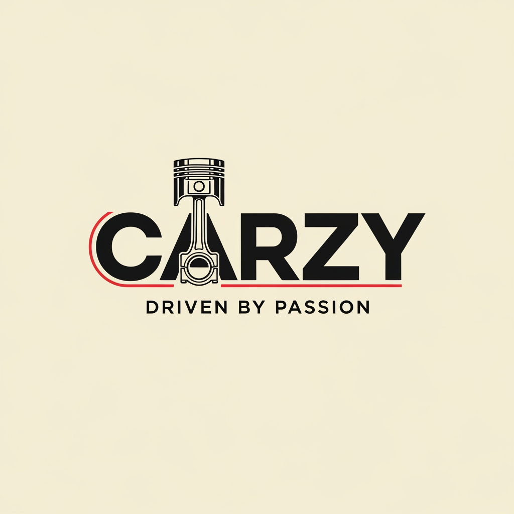 AI Design for Design a premium logo for CARZY, a modern streetwear and merchandise e-commerce brand inspired by cars and mechanical engineering.
The logo should be typography-first, with a piston subtly integrated into the design. The piston should become part of the logo itself, not a separate icon. The piston can be integrated into the letter C, A, R, or used as a hidden brand element within the wordmark.
The logo must clearly read:
CARZY
and should never be mistaken for CRAZY.
Create a custom wordmark with strong geometric lettering, bold angles, clean cuts, and premium proportions. The design should feel like a luxury streetwear label rather than a garage, racing team, or automotive manufacturer.
Brand Personality:
Premium
Bold
Technical
Modern
Streetwear
Collectible
Youthful
Fashion-forward
Minimal
Style Inspiration:
Represent
Aime Leon Dore
Off-White
Fear of God
Modern automotive engineering
Industrial design
Avoid:
Car silhouettes
Steering wheels
Checkered flags
Speedometers
Flames
Racing graphics
Formula One aesthetics
Generic automotive logos
Color Palette:
Matte Black #111111
Vintage Cream #F4E9D8
Charcoal Gray #2E2E2E
Racing Red #D62828
Use Matte Black and Vintage Cream as primary colors.
Use Racing Red only as a small accent.
Create:
1. Primary wordmark logo
2. Monogram version
3. Embroidery version
4. Clothing tag version
5. Social media icon version
The final logo should look iconic on hoodies, oversized t-shirts, stickers, packaging, woven labels, website headers, and social media profiles.
The logo should feel like a globally recognized streetwear brand that happens to be inspired by cars, not an automotive company.
Text: CARZY
Tagline: DRIVEN BY PASSION