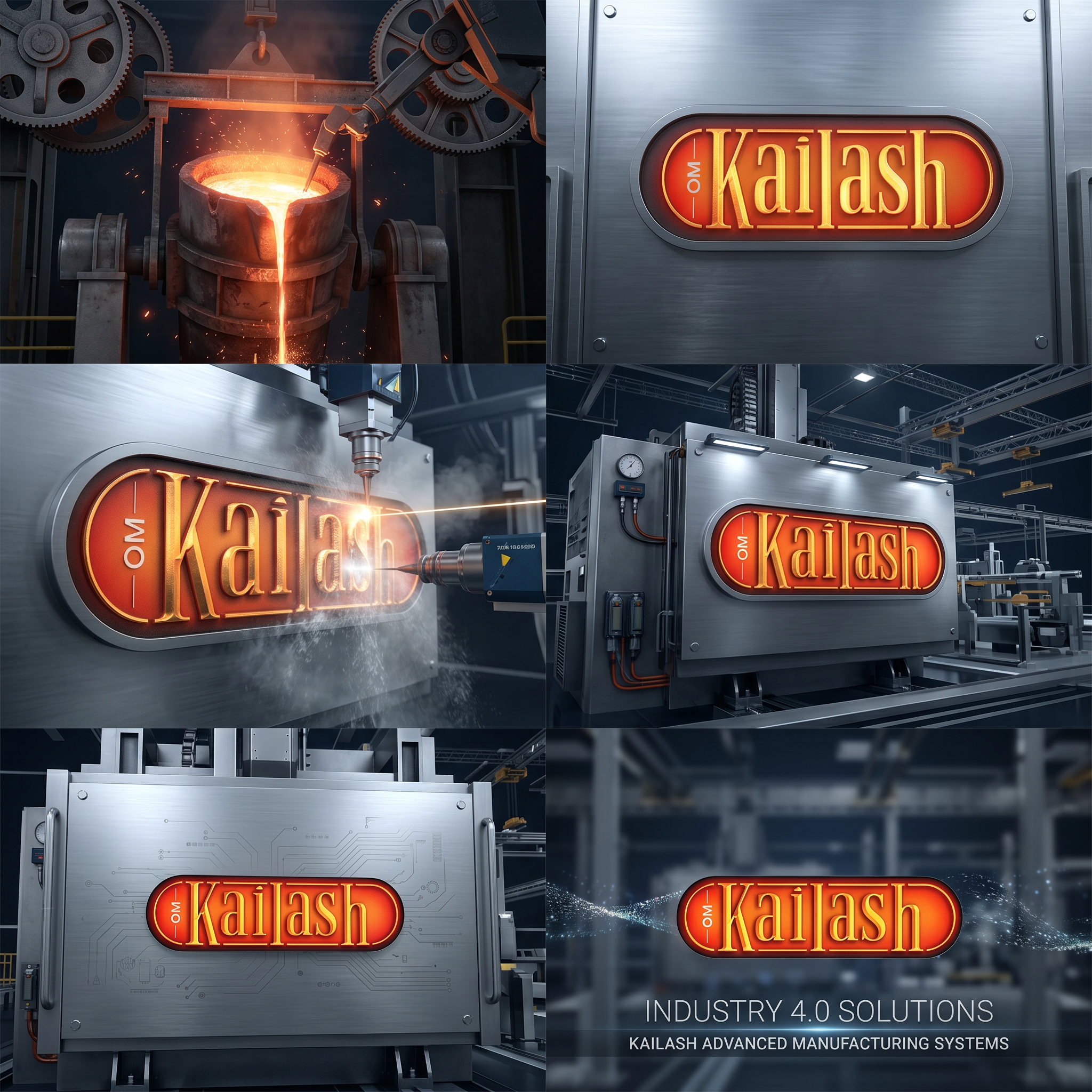 AI Design for make professional intro video using this logo for and using industry concept