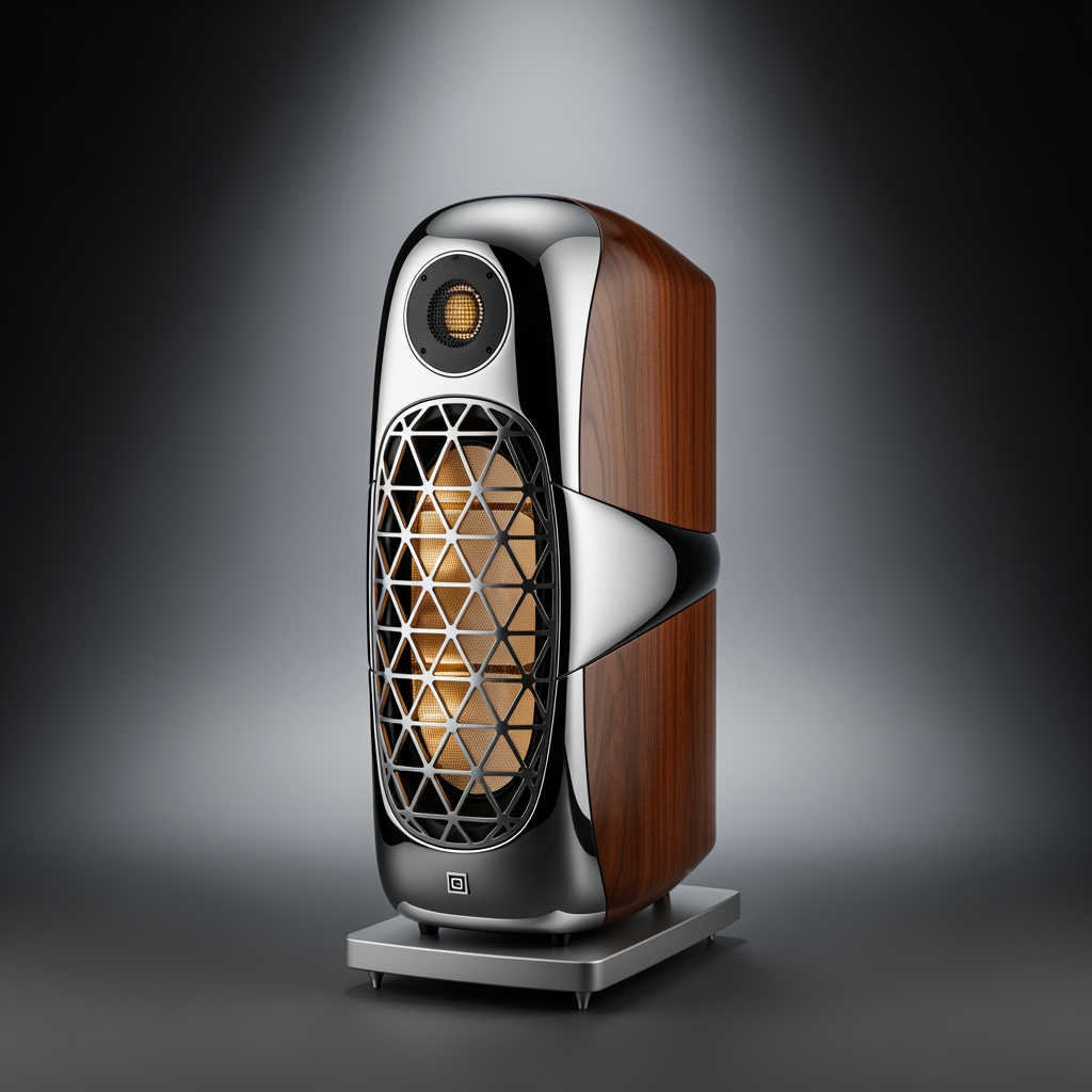 AI Design for Create a product picture of a speaker very fancy design modern