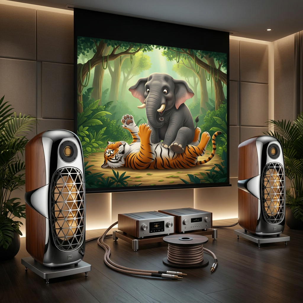 AI Design for Blend reference attachments (order matches multimodal attachment order):
- Attachment 1: @speaker
- Attachment 2: @elephant
show @speaker used by @elephant