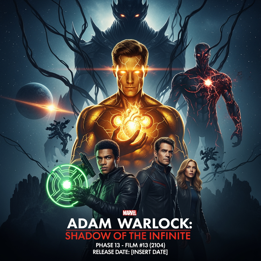 AI Design for Project 16: Adam Warlock: Η Σκιά του Απείρου
Θέση Κυκλοφορίας: Φάση 13 – Ταινία #13 (2104)
Καθώς ο Κυρίαρχος της Έκλειψης προετοιμάζεται για την τελική εξόντωση, ο Adam Warlock - το πιο ισχυρό ον στο σύμπαν - ξεκινά ένα μοναχικό ταξίδι στον χρόνο, τον χώρο και τις υψηλότερες διαστάσεις για να βρει το ένα όπλο που μπορεί πραγματικά να καταστρέψει το σκοτάδι... μόνο και μόνο για να ανακαλύψει ότι το τίμημα μπορεί να είναι η διαγραφή του Soldier Boy και της ίδιας της χρονογραμμής. Πλήρης ΣύνοψηΕναρκτήρια Σεκάνς
Ο Adam Warlock αιωρείται στο κέντρο ενός ετοιμοθάνατου αστρικού συστήματος, με μάτια που λάμπουν χρυσά καθώς προσπαθεί να συγκρατήσει ένα κύμα Έκλειψης με καθαρή κοσμική ενέργεια. Αποτυγχάνει. Το αστέρι εξαφανίζεται. Συνειδητοποιεί ότι ούτε η δύναμή του είναι πια αρκετή.
Πράξη 1 – Ο Κοσμικός Προφήτης
Πίσω στη Γη στον Πύργο Unity, ο Adam Warlock προειδοποιεί ολόκληρη τη συμμαχία ότι ο Κυρίαρχος έχει ξεπεράσει τα τρέχοντα όπλα τους. Η τελική Έκλειψη (η οποία θα βυθίσει ολόκληρο το ηλιακό σύστημα σε μόνιμο σκοτάδι) είναι τώρα μόνο λίγες μέρες μακριά. Αποφασίζει ότι πρέπει να δράσει μόνος του. Ο Warlock ταξιδεύει στα Ανώτερα Επίπεδα — βασίλεια καθαρής ενέργειας και πιθανότητας — αναζητώντας την Καρδιά της Αιωνιότητας, ένα τεχνούργημα που λέγεται ότι είναι ικανό να διαλύσει οποιαδήποτε δύναμη λήθης.
Πράξη 2 – Πέρα από το Άπειρο
Η σόλο οδύσσεια του Warlock είναι εκπληκτική και μοναχική:
Πολεμά αφηρημένες κοσμικές οντότητες που γεννιούνται από τον φόβο και το σκοτάδι.
Έχει βαθιές φιλοσοφικές συζητήσεις με εκδηλώσεις του ίδιου του σύμπαντος.
Εν τω μεταξύ, στη Γη, η ομάδα προετοιμάζεται για το endgame (σύντομα αλλά εντυπωσιακά cutaways): Ο Soldier Boy εκπαιδεύεται με το Eclipse Lantern
Ο Reed και η Sue παλεύουν με το ηθικό κόστος της χρήσης του Soldier Boy ως όπλο
Ο Rogue Sentinel πιέζει τα όριά του με την εναπομένουσα διαφθορά του
Αποκάλυψη Midpoint: Η Καρδιά της Αιωνιότητας απαιτεί μια «Χρονική Θυσία» — κάποιος που έχει τραβηχτεί από τον αρχικό του χρόνο (Soldier Boy) πρέπει να σβηστεί από την ύπαρξη για να τροφοδοτήσει πλήρως το όπλο.
Πράξη 3 – Σκιά του Άπειρου
Ο Warlock αντιμετωπίζει ένα άμεσο avatar του Eclipse Sovereign σε ένα βασίλειο έξω από το χρόνο. Μια θεαματική μάχη που διαστρεβλώνει την πραγματικότητα ακολουθεί σε πολλαπλές διαστάσεις. Ο Γουόρλοκ ωθείται στα απόλυτα όριά του. Τελικά αποκτά την Καρδιά της Αιωνιότητας, αλλά είναι ορατά αλλαγμένος - ρωγμές σκότους εμφανίζονται τώρα στη χρυσή του μορφή. Επιστρέφει στη Γη κουβαλώντας τόσο τη σωτηρία όσο και ένα τρομερό μυστικό.
Τέλος
Ο Άνταμ Γουόρλοκ επανενώνεται στη συμμαχία, αλλά δεν τους λέει το πλήρες κόστος του όπλου. Σε μια δυνατή ιδιωτική στιγμή με τον Στρατιώτη, τον ρωτάει: «Αν το τέλος αυτού του σκότους απαιτούσε να μην έχεις υπάρξει ποτέ... θα επέλεγες ακόμα να πολεμήσεις;» Η αντικρουόμενη απάντηση του Στρατιώτη προετοιμάζει τέλεια το φινάλε. Σκηνή 1 μετά τους τίτλους τέλους:
Ο Τζακ ο Πρώτος επισκέπτεται κρυφά τον Στρατιώτη με μια πρωτότυπη συσκευή χρόνου: «Υπάρχει ένας άλλος τρόπος, γέρο. Ένας που δεν χρειάζεται κοσμική αυτοκτονία». Σκηνή 2 μετά τους τίτλους τέλους:
Ο Κυρίαρχος της Έκλειψης, τώρα τεράστιος και τερατώδης, ξεκινά την τελετουργία για να επισκιάσει τον Ήλιο καθώς ο ουρανός γίνεται εντελώς μαύρος σε όλη τη Γη.make me the poster of this movie