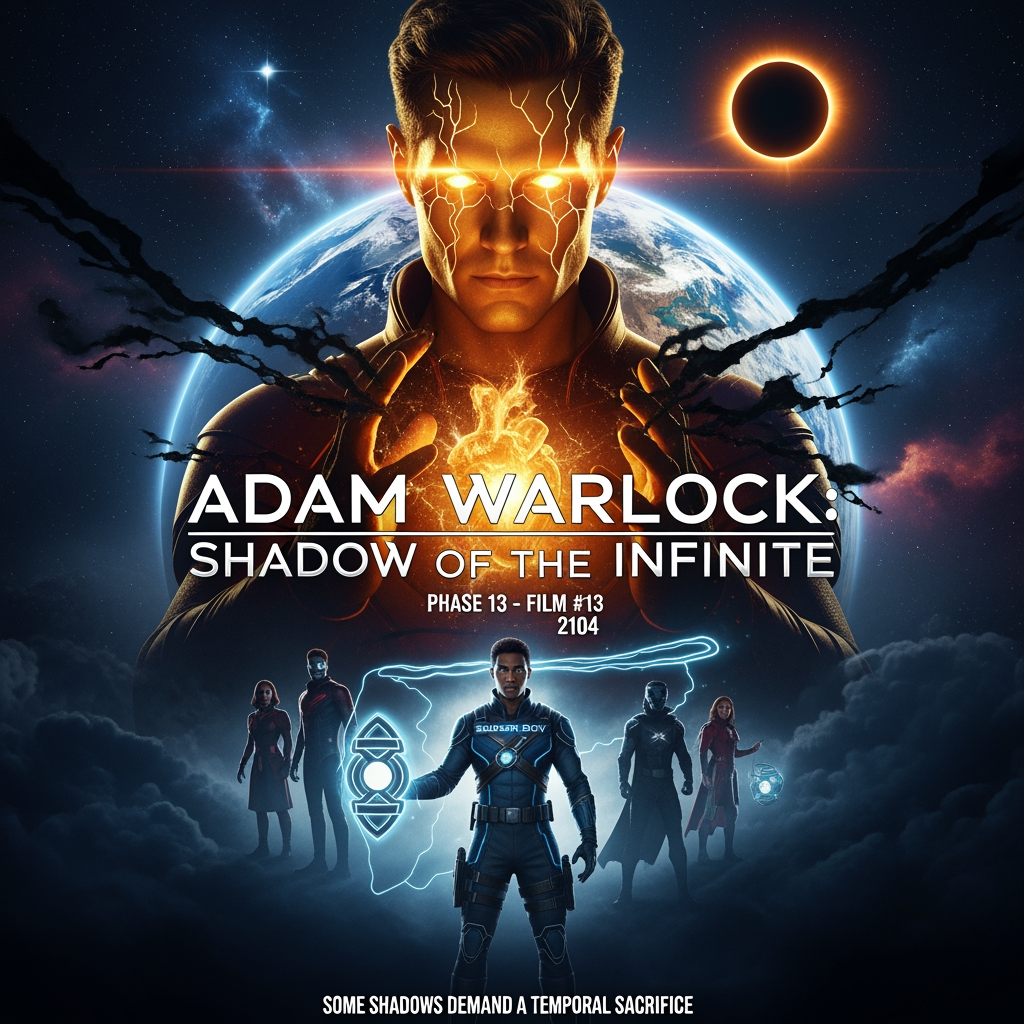 AI Design for Project 16: Adam Warlock: Η Σκιά του Απείρου
Θέση Κυκλοφορίας: Φάση 13 – Ταινία #13 (2104)
Καθώς ο Κυρίαρχος της Έκλειψης προετοιμάζεται για την τελική εξόντωση, ο Adam Warlock - το πιο ισχυρό ον στο σύμπαν - ξεκινά ένα μοναχικό ταξίδι στον χρόνο, τον χώρο και τις υψηλότερες διαστάσεις για να βρει το ένα όπλο που μπορεί πραγματικά να καταστρέψει το σκοτάδι... μόνο και μόνο για να ανακαλύψει ότι το τίμημα μπορεί να είναι η διαγραφή του Soldier Boy και της ίδιας της χρονογραμμής. Πλήρης ΣύνοψηΕναρκτήρια Σεκάνς
Ο Adam Warlock αιωρείται στο κέντρο ενός ετοιμοθάνατου αστρικού συστήματος, με μάτια που λάμπουν χρυσά καθώς προσπαθεί να συγκρατήσει ένα κύμα Έκλειψης με καθαρή κοσμική ενέργεια. Αποτυγχάνει. Το αστέρι εξαφανίζεται. Συνειδητοποιεί ότι ούτε η δύναμή του είναι πια αρκετή.
Πράξη 1 – Ο Κοσμικός Προφήτης
Πίσω στη Γη στον Πύργο Unity, ο Adam Warlock προειδοποιεί ολόκληρη τη συμμαχία ότι ο Κυρίαρχος έχει ξεπεράσει τα τρέχοντα όπλα τους. Η τελική Έκλειψη (η οποία θα βυθίσει ολόκληρο το ηλιακό σύστημα σε μόνιμο σκοτάδι) είναι τώρα μόνο λίγες μέρες μακριά. Αποφασίζει ότι πρέπει να δράσει μόνος του. Ο Warlock ταξιδεύει στα Ανώτερα Επίπεδα — βασίλεια καθαρής ενέργειας και πιθανότητας — αναζητώντας την Καρδιά της Αιωνιότητας, ένα τεχνούργημα που λέγεται ότι είναι ικανό να διαλύσει οποιαδήποτε δύναμη λήθης.
Πράξη 2 – Πέρα από το Άπειρο
Η σόλο οδύσσεια του Warlock είναι εκπληκτική και μοναχική:
Πολεμά αφηρημένες κοσμικές οντότητες που γεννιούνται από τον φόβο και το σκοτάδι.
Έχει βαθιές φιλοσοφικές συζητήσεις με εκδηλώσεις του ίδιου του σύμπαντος.
Εν τω μεταξύ, στη Γη, η ομάδα προετοιμάζεται για το endgame (σύντομα αλλά εντυπωσιακά cutaways): Ο Soldier Boy εκπαιδεύεται με το Eclipse Lantern
Ο Reed και η Sue παλεύουν με το ηθικό κόστος της χρήσης του Soldier Boy ως όπλο
Ο Rogue Sentinel πιέζει τα όριά του με την εναπομένουσα διαφθορά του
Αποκάλυψη Midpoint: Η Καρδιά της Αιωνιότητας απαιτεί μια «Χρονική Θυσία» — κάποιος που έχει τραβηχτεί από τον αρχικό του χρόνο (Soldier Boy) πρέπει να σβηστεί από την ύπαρξη για να τροφοδοτήσει πλήρως το όπλο.
Πράξη 3 – Σκιά του Άπειρου
Ο Warlock αντιμετωπίζει ένα άμεσο avatar του Eclipse Sovereign σε ένα βασίλειο έξω από το χρόνο. Μια θεαματική μάχη που διαστρεβλώνει την πραγματικότητα ακολουθεί σε πολλαπλές διαστάσεις. Ο Γουόρλοκ ωθείται στα απόλυτα όριά του. Τελικά αποκτά την Καρδιά της Αιωνιότητας, αλλά είναι ορατά αλλαγμένος - ρωγμές σκότους εμφανίζονται τώρα στη χρυσή του μορφή. Επιστρέφει στη Γη κουβαλώντας τόσο τη σωτηρία όσο και ένα τρομερό μυστικό.
Τέλος
Ο Άνταμ Γουόρλοκ επανενώνεται στη συμμαχία, αλλά δεν τους λέει το πλήρες κόστος του όπλου. Σε μια δυνατή ιδιωτική στιγμή με τον Στρατιώτη, τον ρωτάει: «Αν το τέλος αυτού του σκότους απαιτούσε να μην έχεις υπάρξει ποτέ... θα επέλεγες ακόμα να πολεμήσεις;» Η αντικρουόμενη απάντηση του Στρατιώτη προετοιμάζει τέλεια το φινάλε. Σκηνή 1 μετά τους τίτλους τέλους:
Ο Τζακ ο Πρώτος επισκέπτεται κρυφά τον Στρατιώτη με μια πρωτότυπη συσκευή χρόνου: «Υπάρχει ένας άλλος τρόπος, γέρο. Ένας που δεν χρειάζεται κοσμική αυτοκτονία». Σκηνή 2 μετά τους τίτλους τέλους:
Ο Κυρίαρχος της Έκλειψης, τώρα τεράστιος και τερατώδης, ξεκινά την τελετουργία για να επισκιάσει τον Ήλιο καθώς ο ουρανός γίνεται εντελώς μαύρος σε όλη τη Γη.make me the poster of this movie
