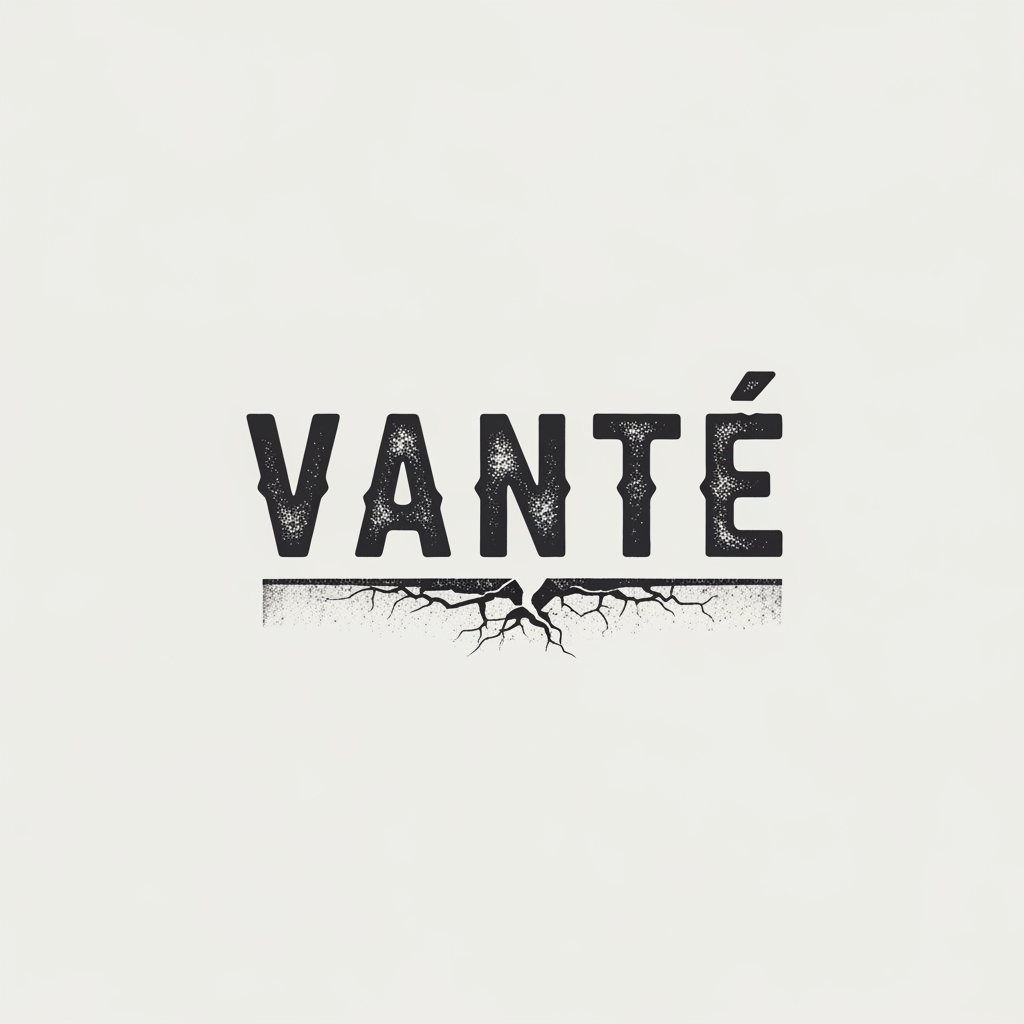AI Design for VANTÉ is a street clothing brand make a logo according to it with baskerville old face font