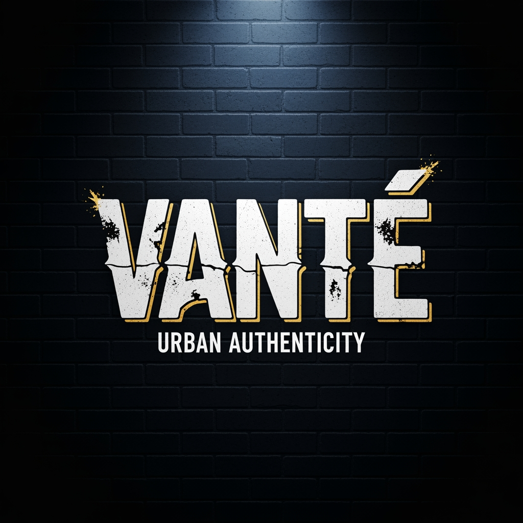 AI Design for VANTÉ is a street clothing brand make a logo according to it with baskerville old face font