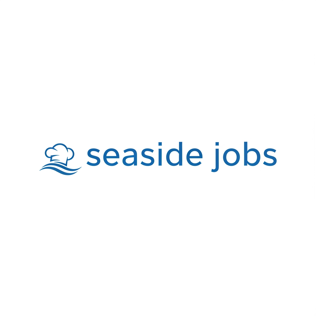 AI Design for i have a website called "seaside jobs". its basically a booking platform for hotels and hospitality to find staff and i would like a logo to display in a navigation bar and in the browser tab. give me an other style. something smaller maybe