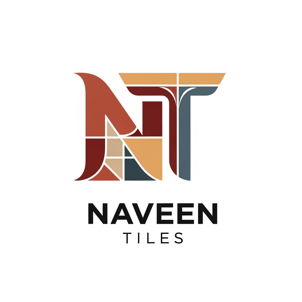 AI Design for i want to create a unique logo for my business " naveen tiles" NT