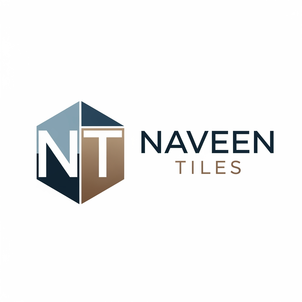 AI Design for i want to create a unique logo for my business " naveen tiles" NT