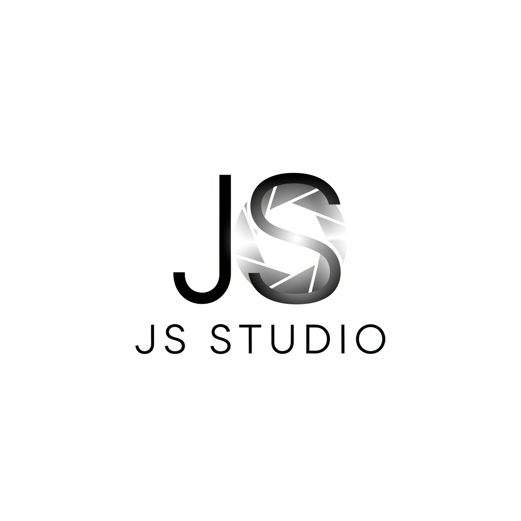 AI Design for I WANT A LOGO FOR STUDIO . STUDIO NAME IS JS NEED LIKE CAMRA