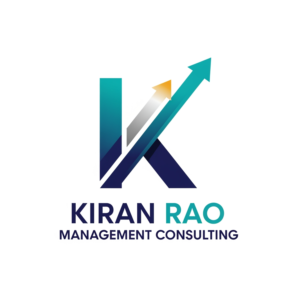 AI Design for make a logo for kiran rao. I am into management consulting