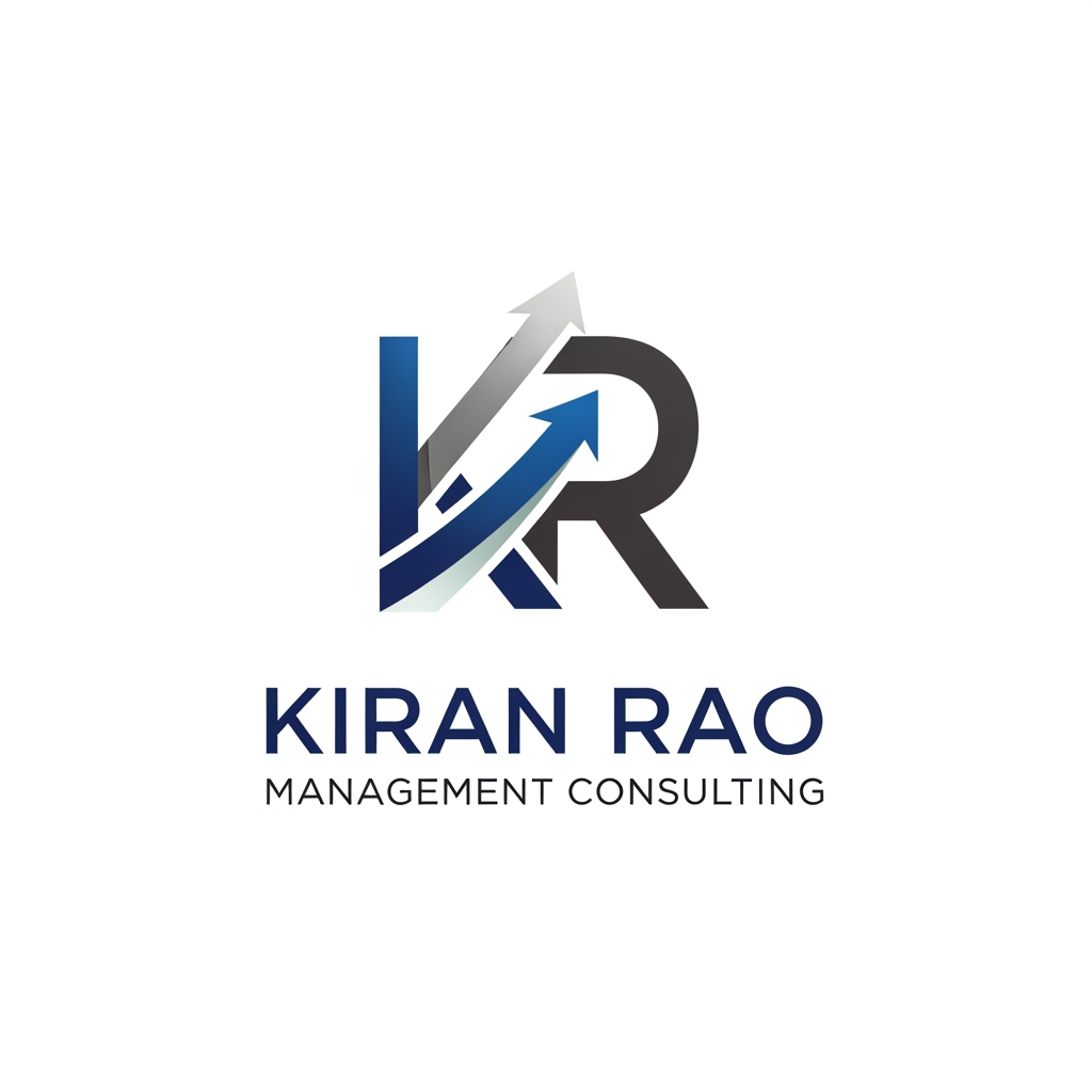AI Design for make a logo for kiran rao. I am into management consulting