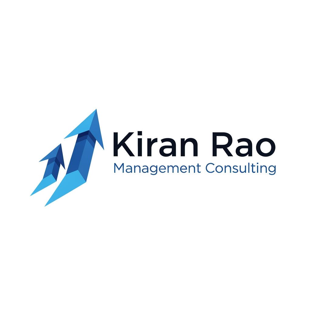 AI Design for make a logo for kiran rao. I am into management consulting