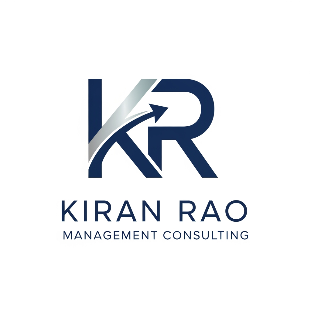 AI Design for make a logo for kiran rao. I am into management consulting