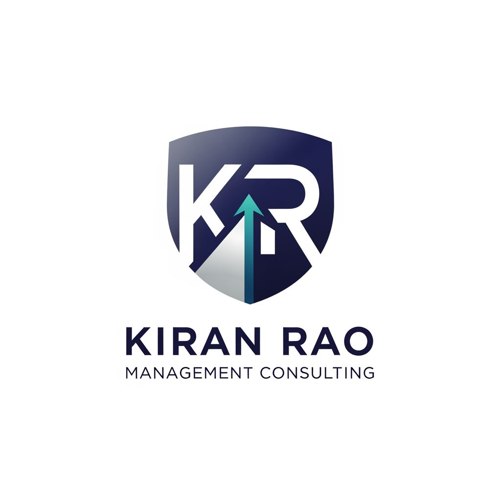 AI Design for make a logo for kiran rao. I am into management consulting