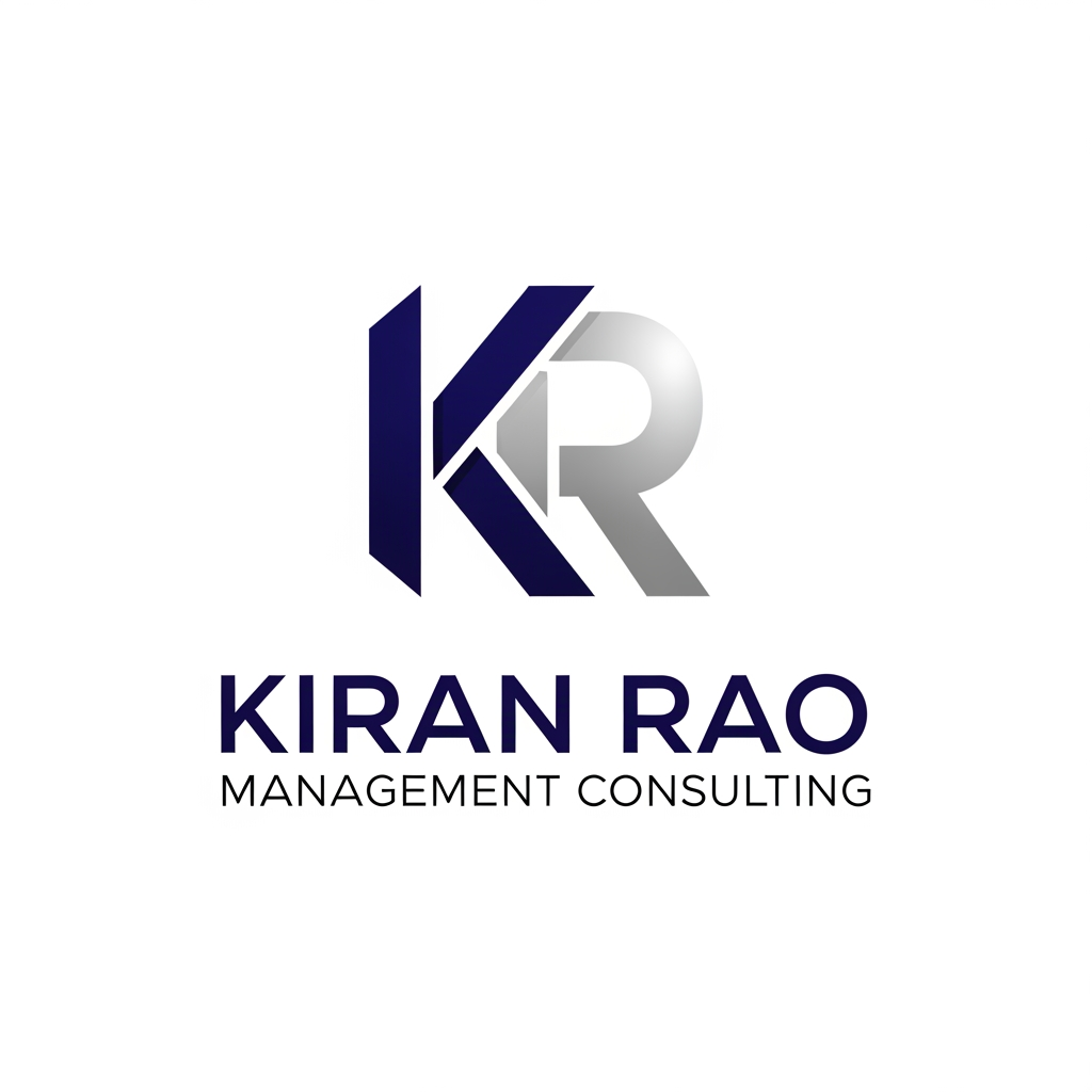 AI Design for make a logo for kiran rao. I am into management consulting