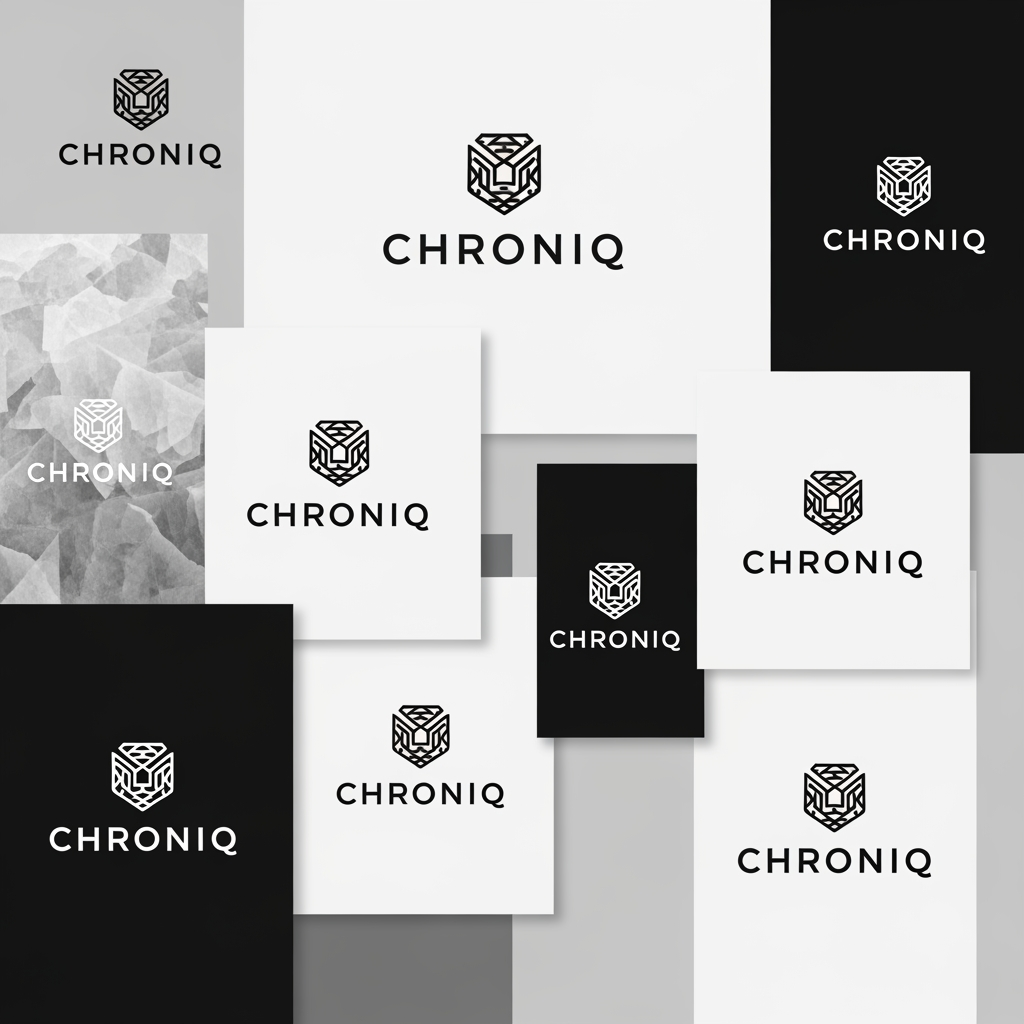 AI Design for Create a world-class logo for a modern graphic design brand called CHRONIQ.
Brand personality:
Modern
Minimalist
Premium
Creative
Timeless
Innovative
Design requirements:
Create a unique monogram combining the letters C and Q
Use geometric construction and negative space
Incorporate subtle symbolism of storytelling, time, evolution, and visual creativity
Avoid cliché design symbols such as pencils, brushes, palettes, cameras, or generic graphic design icons
Vector style with clean lines and perfect symmetry
Strong enough to be recognized as a standalone icon
Suitable for Instagram profile photos, posters, branding, merchandise, and a creative agency
Typography:
Custom modern sans-serif wordmark
Elegant letter spacing
Premium creative-studio aesthetic
Color palette:
Primary: Matte Black (#0D0D0D)
Secondary: White (#FFFFFF)
Optional Accent: Metallic Gold (#D4AF37)
Style references:
Modern luxury branding, Swiss design, technology brands, creative studios, award-winning identity systems.
Output:
Symbol only version
Wordmark version
Full logo lockup
Black background version
White background version
The final result should feel like a global creative agency brand rather than a typical Instagram design page.