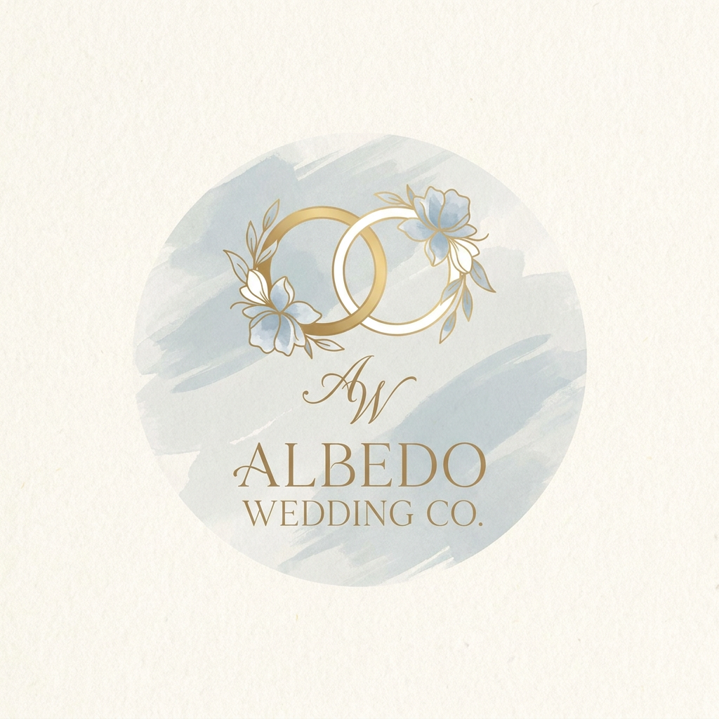 AI Design for LOGO FOR A WEDDING COMPANY NAMED ALBEDO