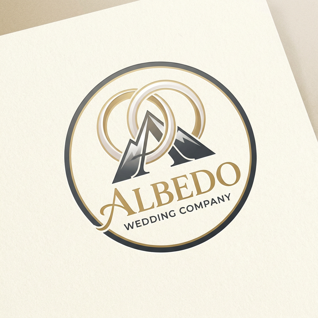 AI Design for LOGO FOR A WEDDING COMPANY NAMED ALBEDO