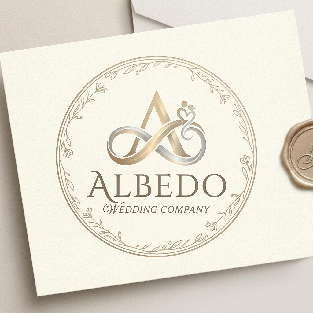AI Design for LOGO FOR A WEDDING COMPANY NAMED ALBEDO