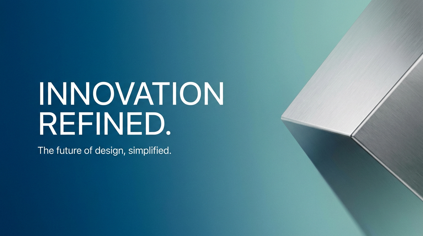 AI Design for A sleek, professional horizontal banner featuring a minimalist design with a clean gradient background, sophisticated typography layout, and balanced white space. High-resolution, cinematic lighting, and sharp focus to ensure a premium, modern aesthetic suitable for a website hero section.