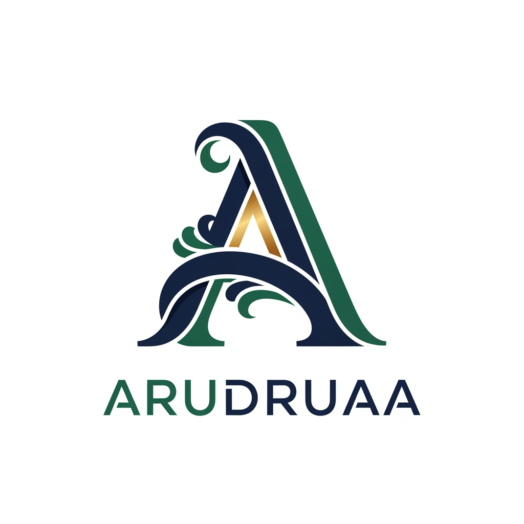 AI Design for create a letter A Arudruaa monogram logo design