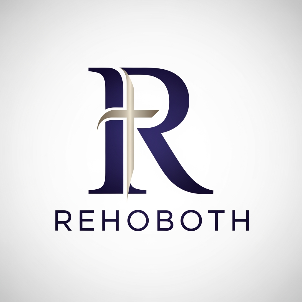 AI Design for [Rehoboth ]name  create logos new design. R letter different style add cross sympel