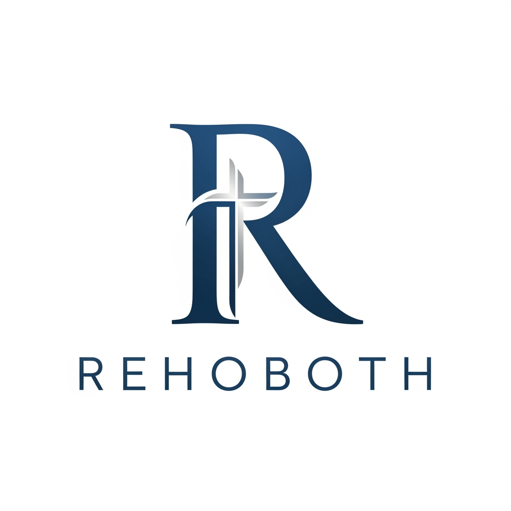 AI Design for [Rehoboth ]name  create logos new design. R letter different style add cross sympel
