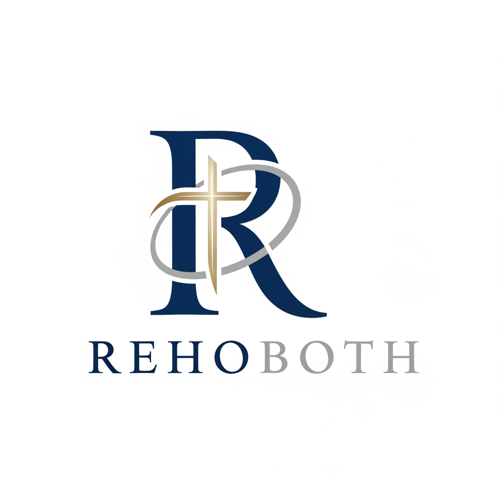 AI Design for [Rehoboth ]name  create logos new design. R letter different style add cross sympel