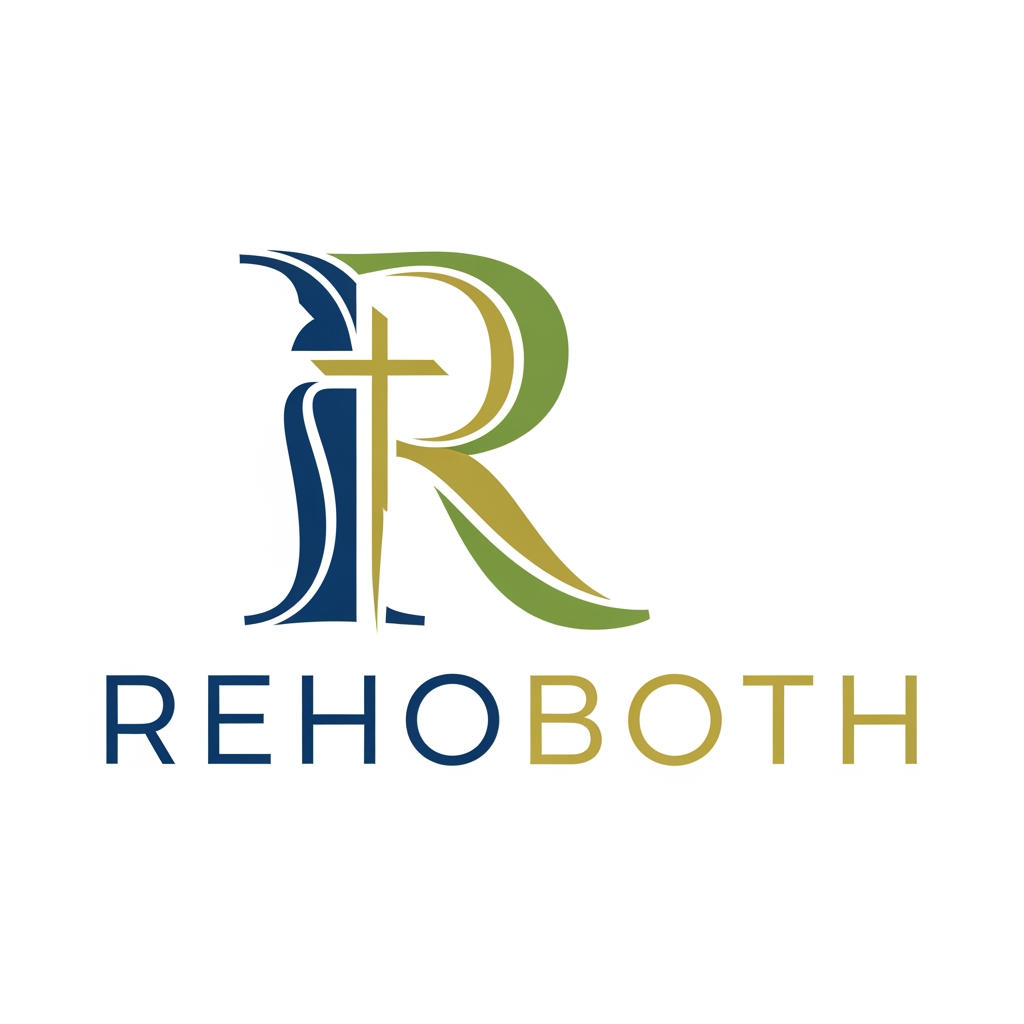 AI Design for [Rehoboth ]name  create logos new design. R letter different style add cross sympel