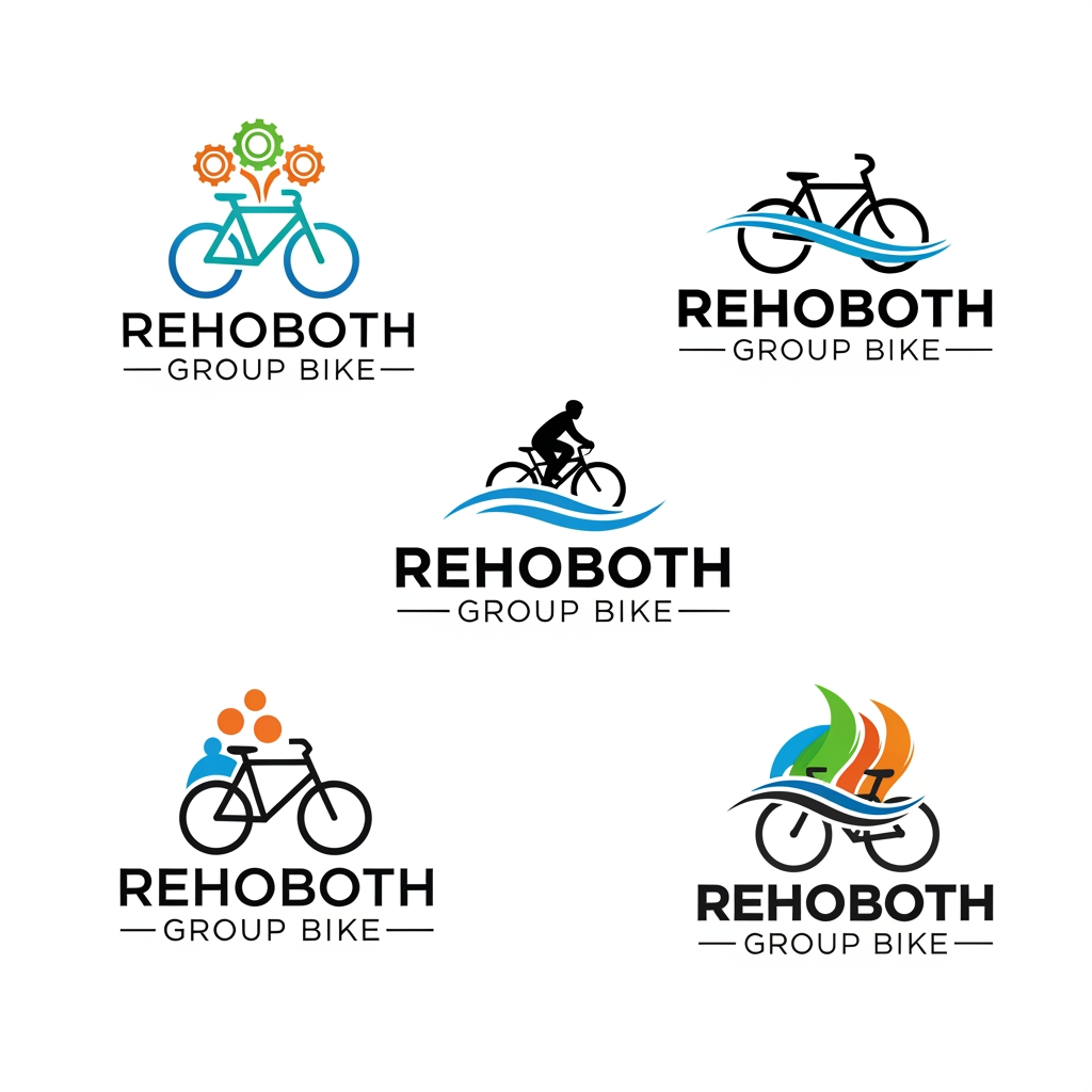 AI Design for Rehoboth group bike create logos new design