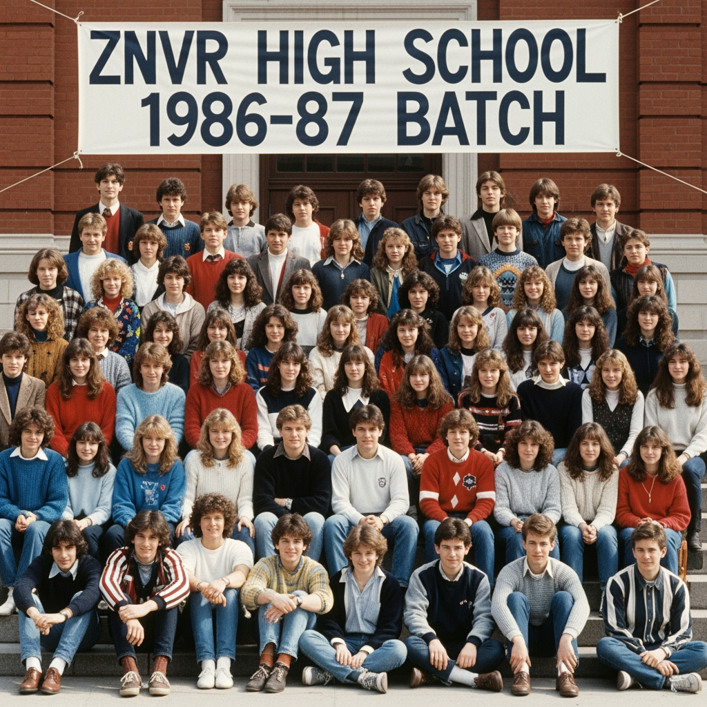 AI Design for ZNVR HIGH SCHOOL 1986-87 BATCH