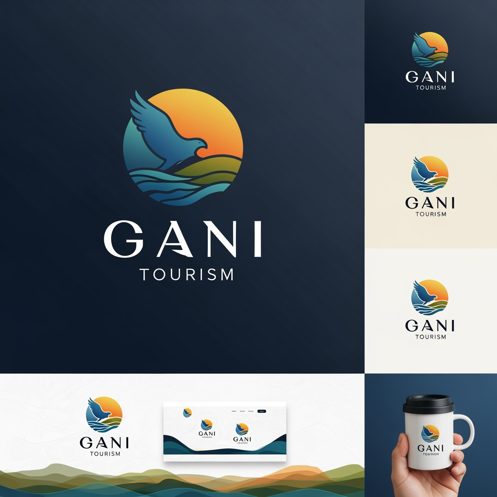 AI Design for i need logo for gani tourism little more stylish and unique some more pictures
