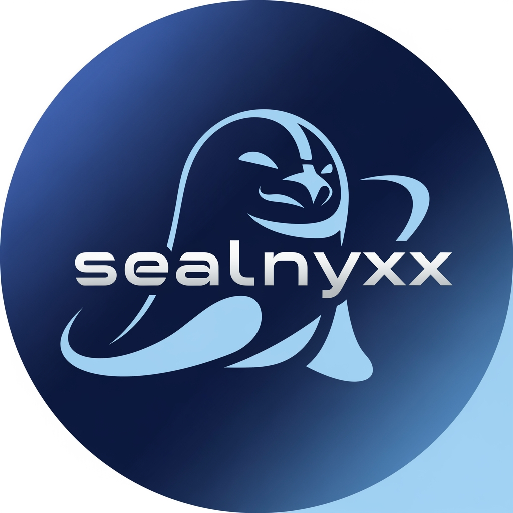 AI Design for make a logo for a discord pfp without discord logo and it should say sealnyxx