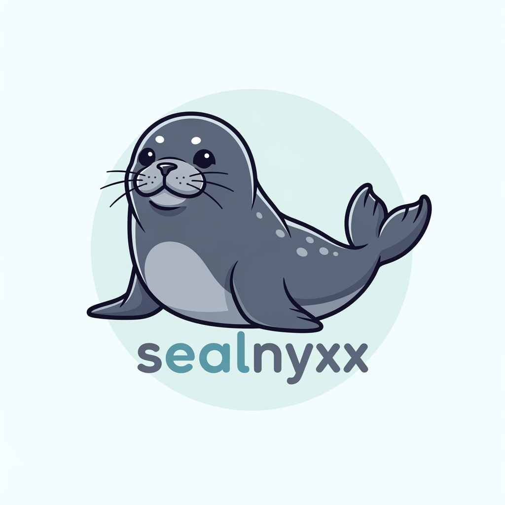 AI Design for make a logo for a discord pfp without discord logo and it should say sealnyxx