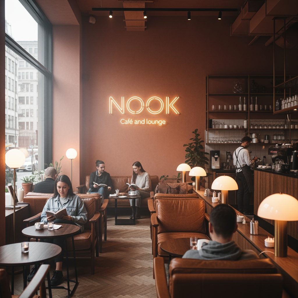 AI Design for NOOK 

Cafe and lounge