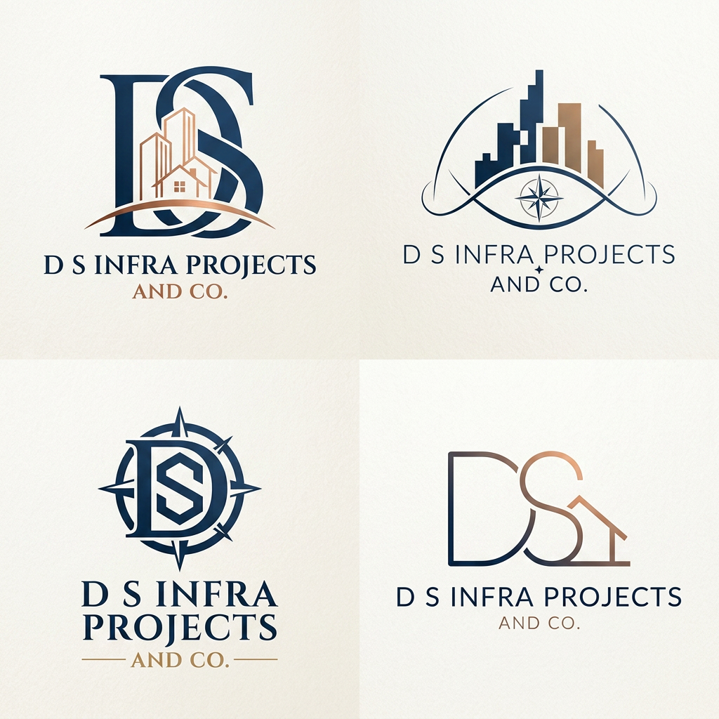AI Design for D S INFRA PROJECTS AND CO
i want few logo ideas its should look premium and elegant its shoud simple