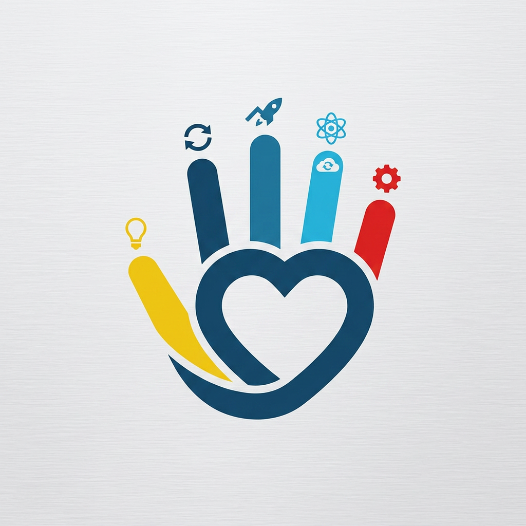 AI Design for make a nice logo
put man it thumb finger
finger have character
more minimal for tech company
no like chracter i had send and you put
no the first you made was good
dont use thume for like i want all finger have their color
more creative
make it better