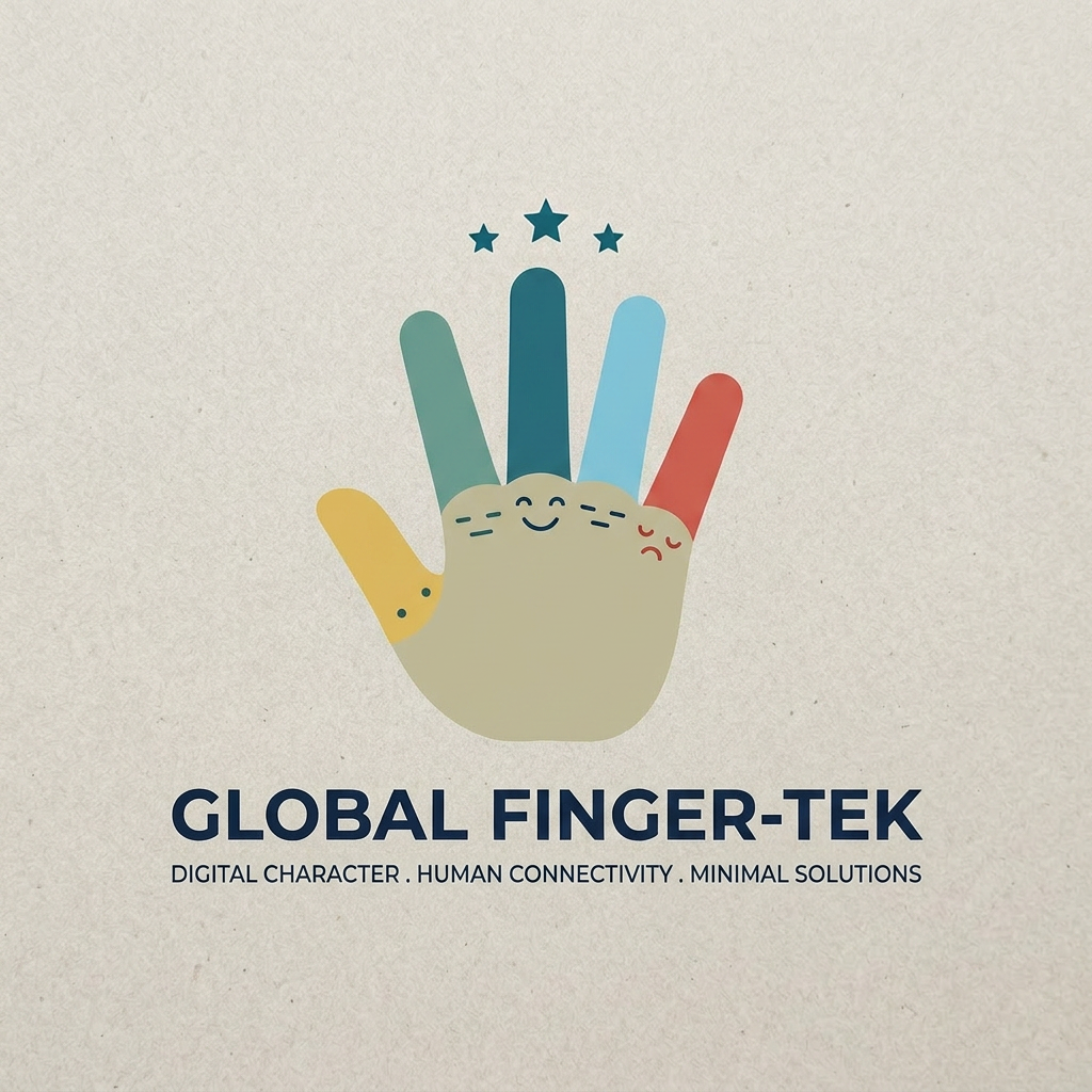 AI Design for make a nice logo
put man it thumb finger
finger have character
more minimal for tech company
no like chracter i had send and you put
no the first you made was good
dont use thume for like i want all finger have their color
more creative
make it better
just like the picture in chat i attached
more atractive