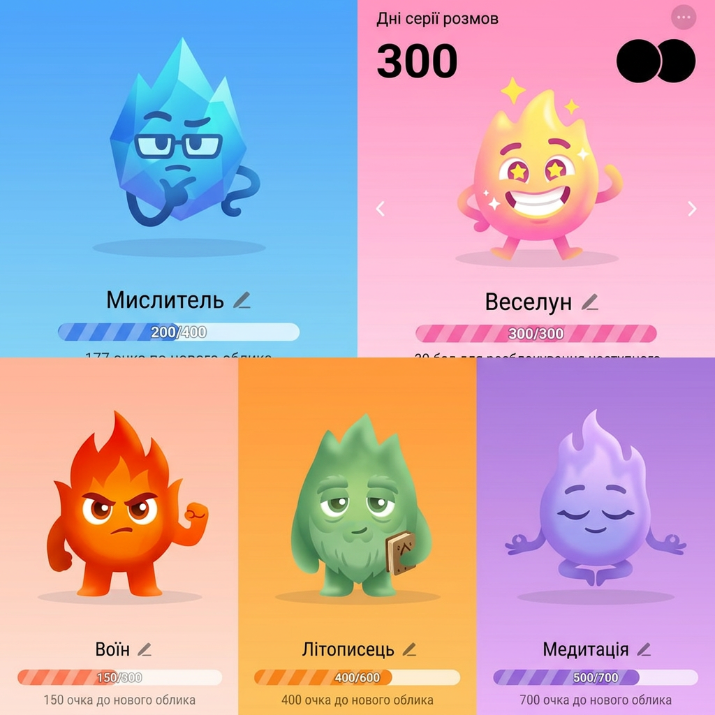 AI Design for make 5 character like this