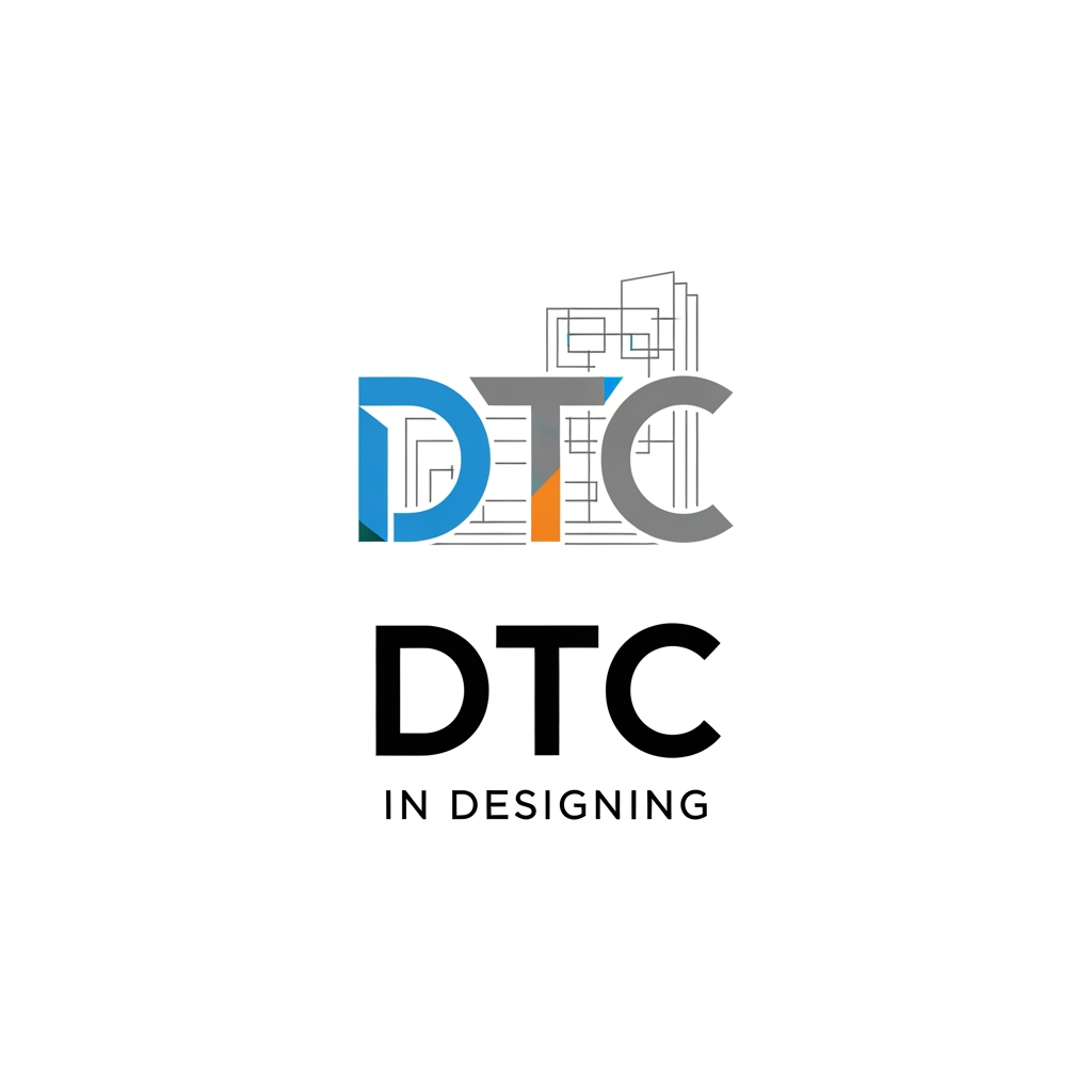 AI Design for make a logo of DTC IN designing