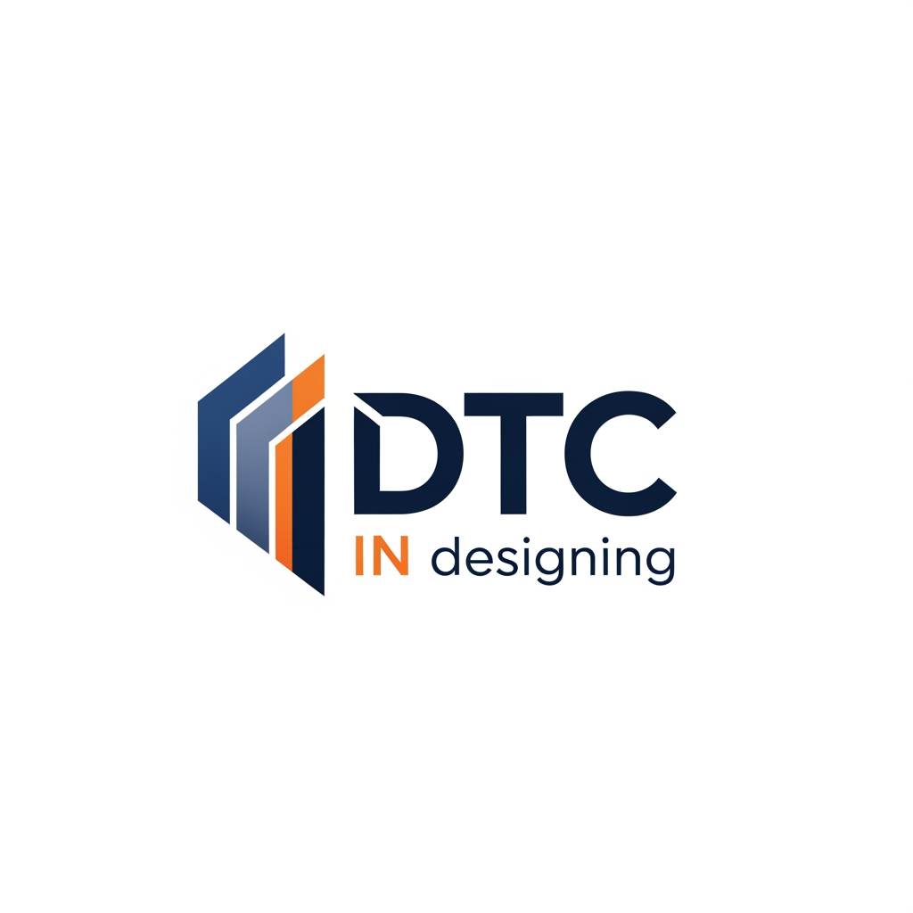 AI Design for make a logo of DTC IN designing