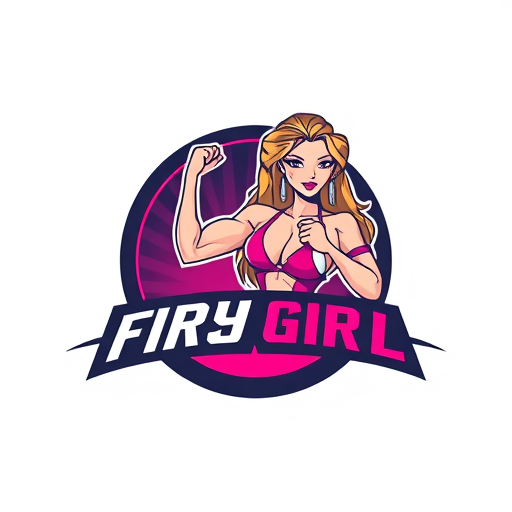 AI Design for Fitness hot girls , with name sexy logo girl