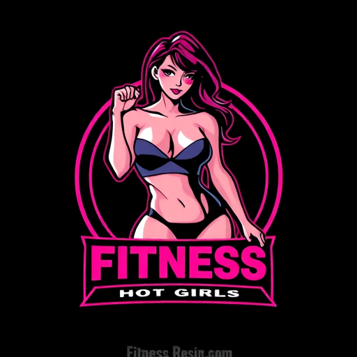AI Design for Fitness hot girls , with name sexy logo girl