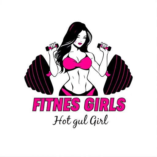 AI Design for Fitness hot girls , with name sexy logo girl