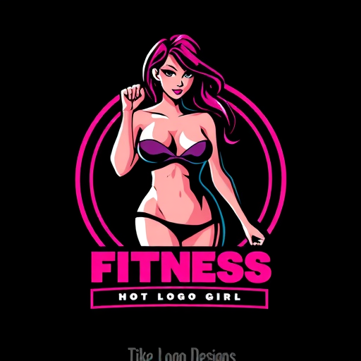 AI Design for Fitness hot girls , with name ,sexy & hot logo girl.