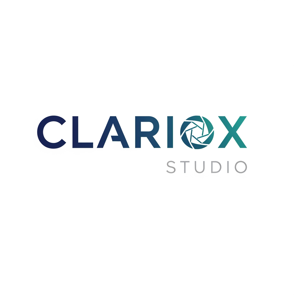 AI Design for MAKE A FONT LOGO FOR BRAND NAME CLARIOX STUDIO