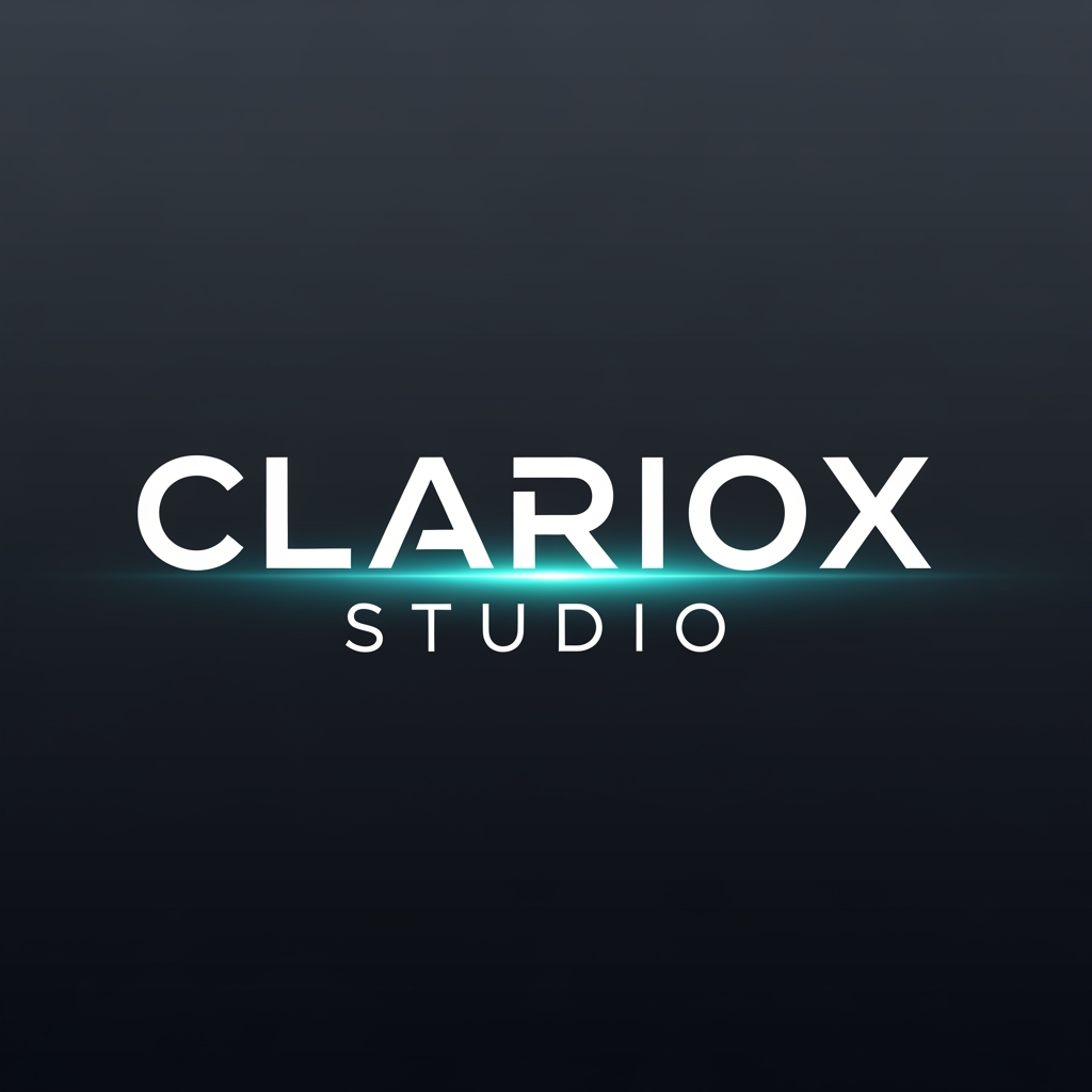 AI Design for MAKE A FONT LOGO FOR BRAND NAME CLARIOX STUDIO
