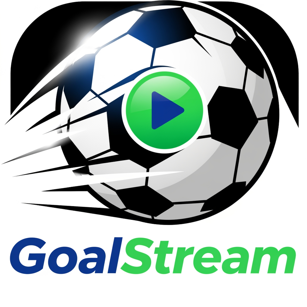 AI Design for create logo for my fifa streaming app. the name is GoalStream