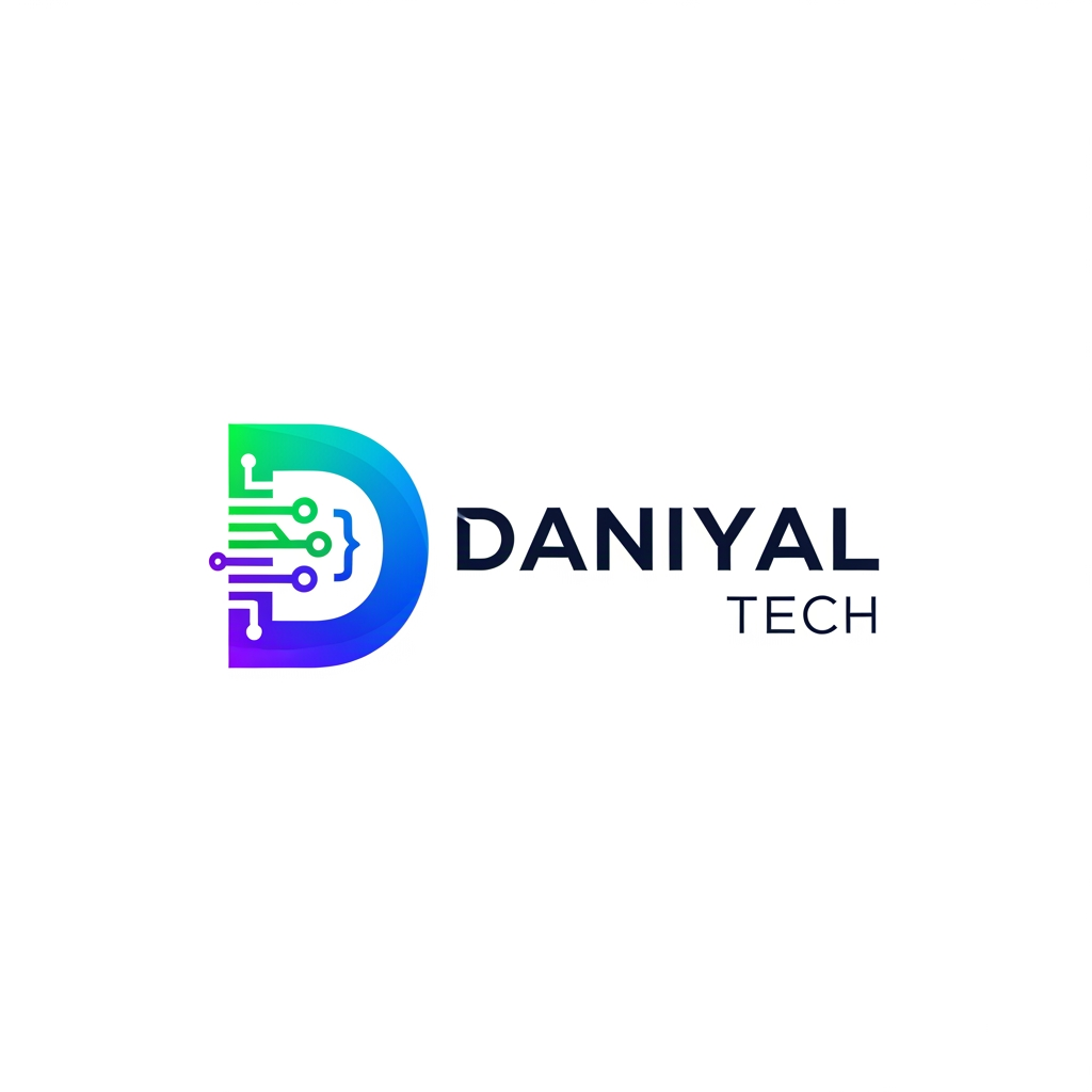 AI Design for daniyal tech logo make for personal portfolio